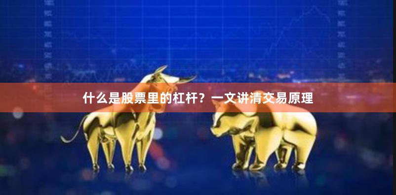 什么是股票里的杠杆？一文讲清交易原理